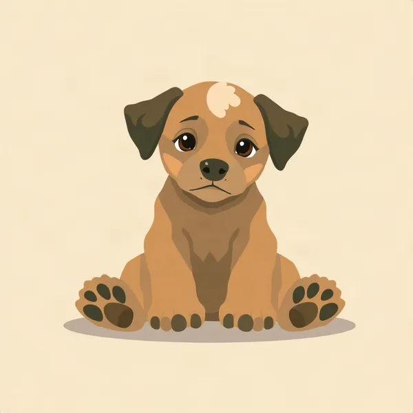 Illustration of a puppy